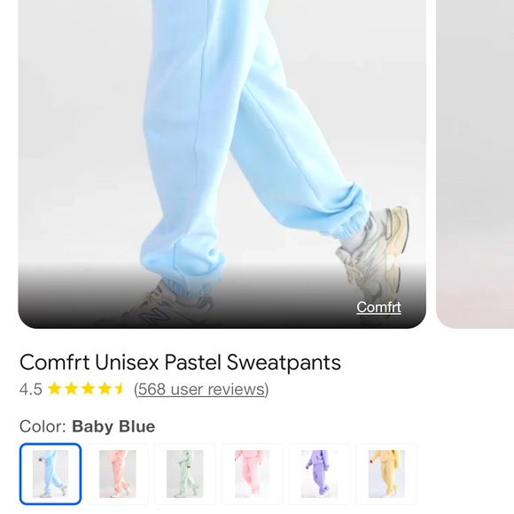 Comfrt baby blue hoodie and sweatpants set - Picture 2 of 2